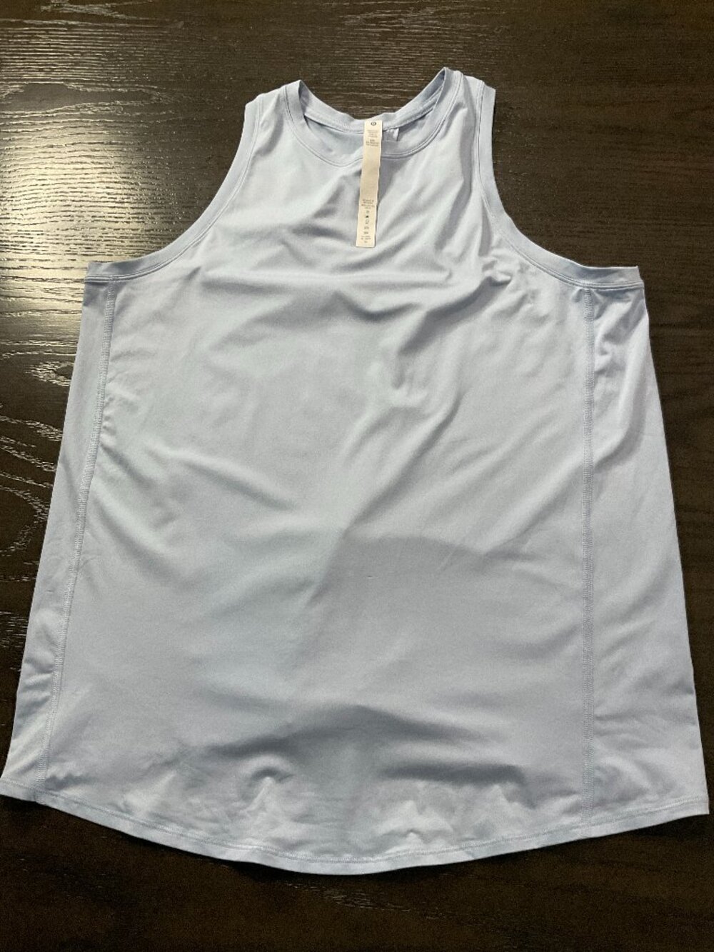 lululemon Lightweight Split-Back Training Tank Top Starch Blue Size 6
